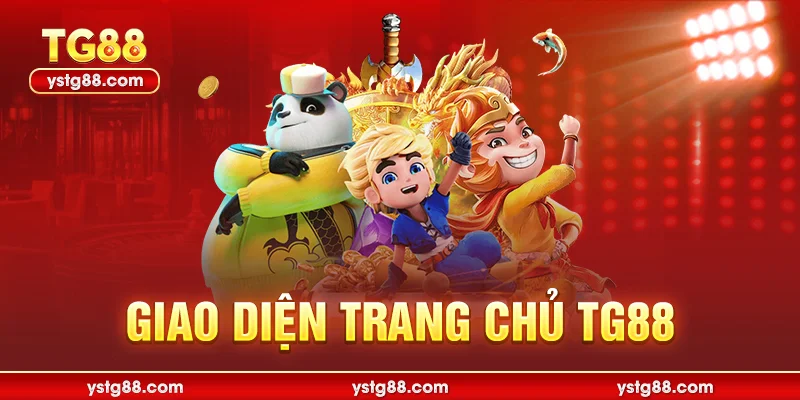Giao diện trang chủ TG88